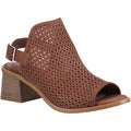 Hush Puppies Louise Heeled Leather Women's Brown Sandals