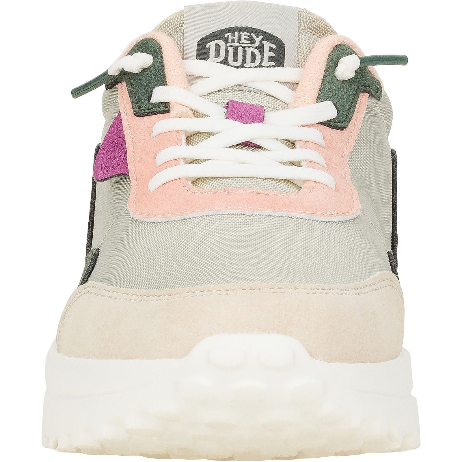 HEYDUDE Hayden Colorblock Synthetic Women's Dusty Olive/Multi Sneakers