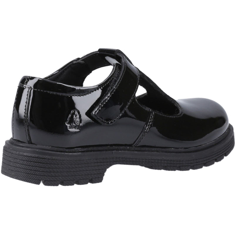 Hush Puppies Gracie Junior Girls Black Patent Leather Shoes
