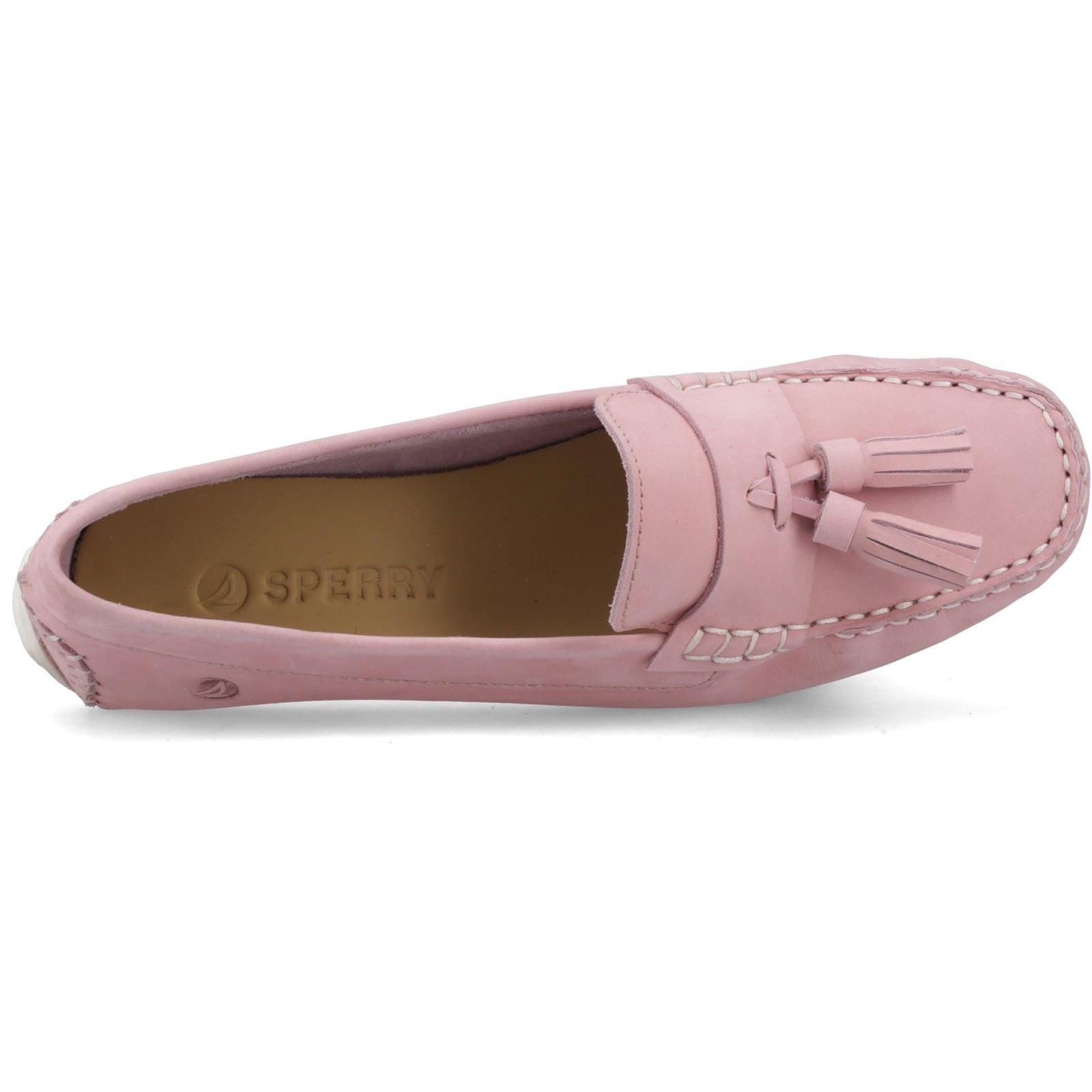 Sperry Salvador Slip On Nubuck Women's Pink Moccasins Shoes