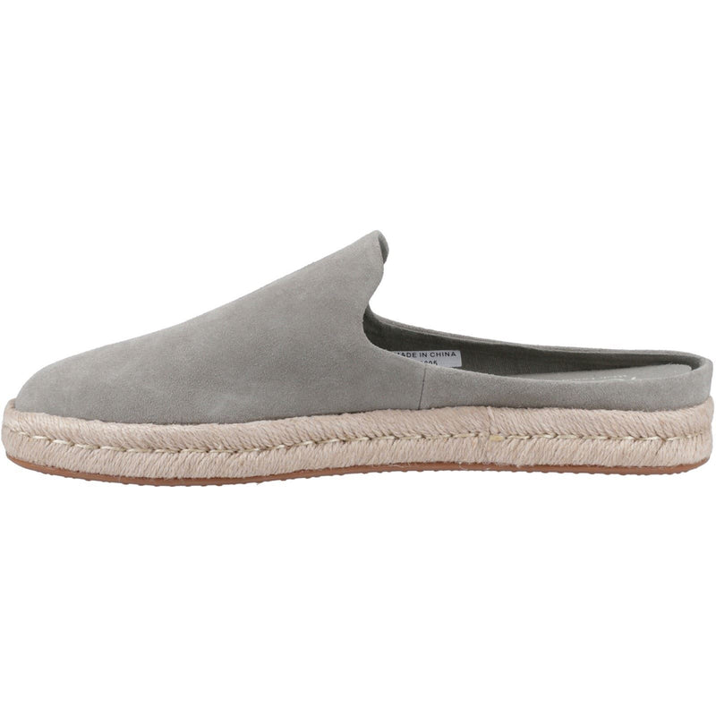 TOMS Santiago Mule Leather Men's Vetiver Grey Slippers