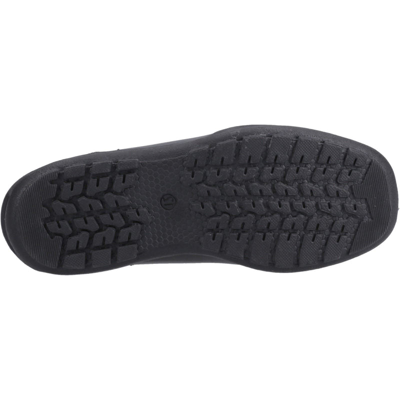 Hush Puppies Mackenzie Leather Boys's Black Lace-Up Shoes