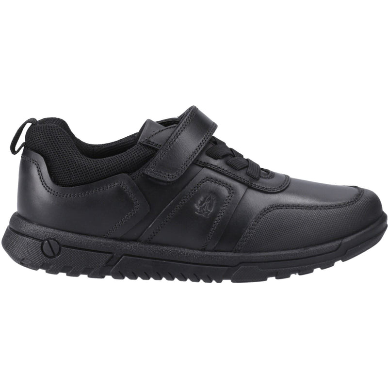 Hush Puppies Sutton Bungee Leather Boys's Black Lace-Up Shoes