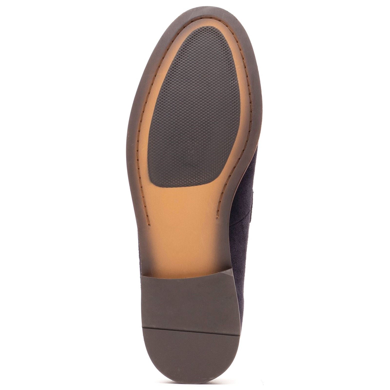 Base London Flint Leather Men's Navy Loafers