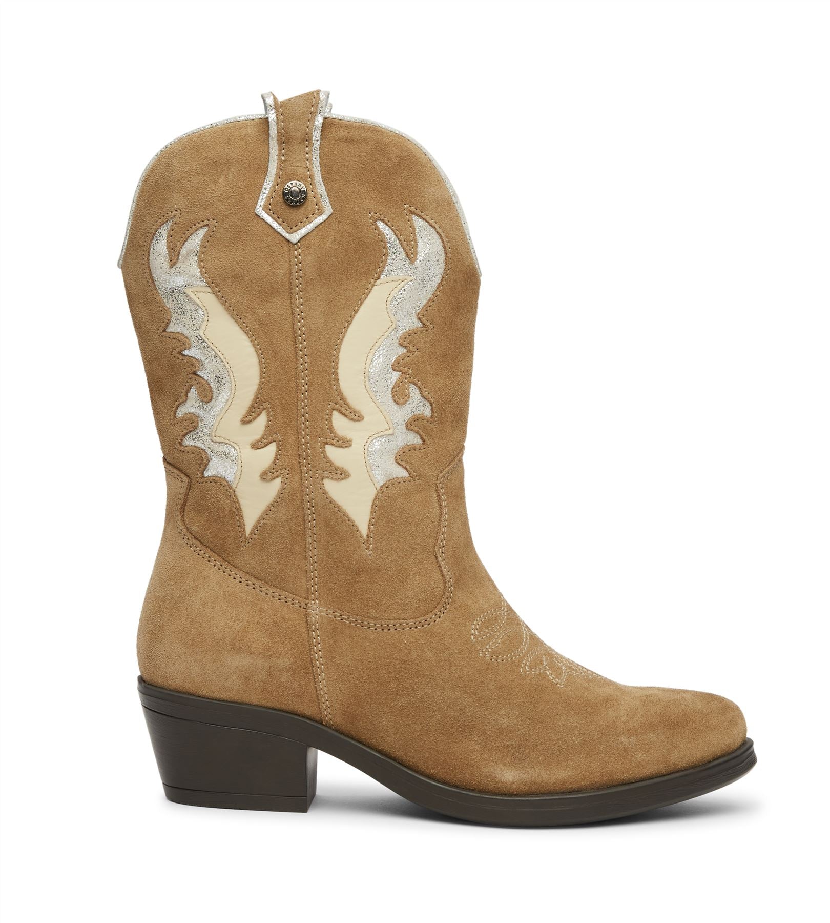 Osprey London The Louisville Leather/Suede Women's Mushroom Boots
