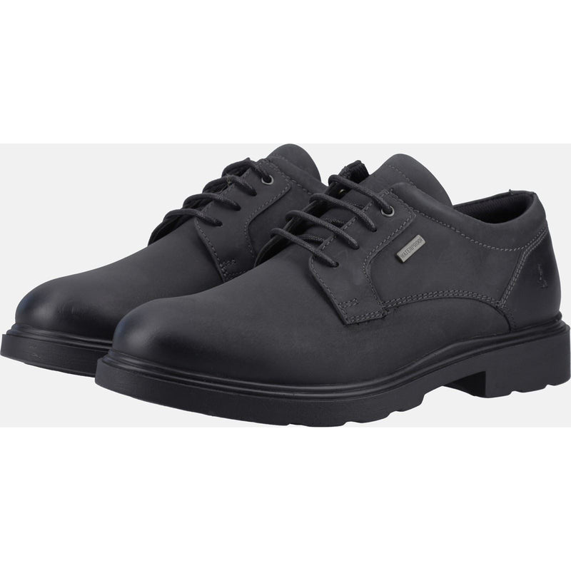 Hush Puppies Pearce Leather Men's Black Lace-Up Shoes