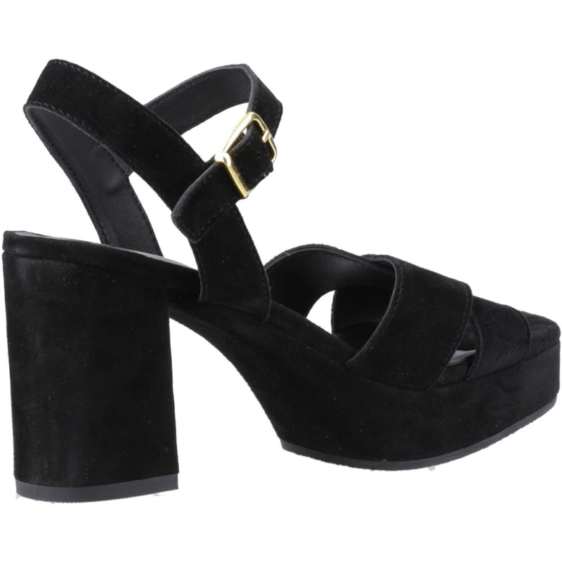 Hush Puppies Ophelia Suede Women's Black Sandals