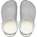 Crocs Classic Glitter Clog Synthetic White Loafers