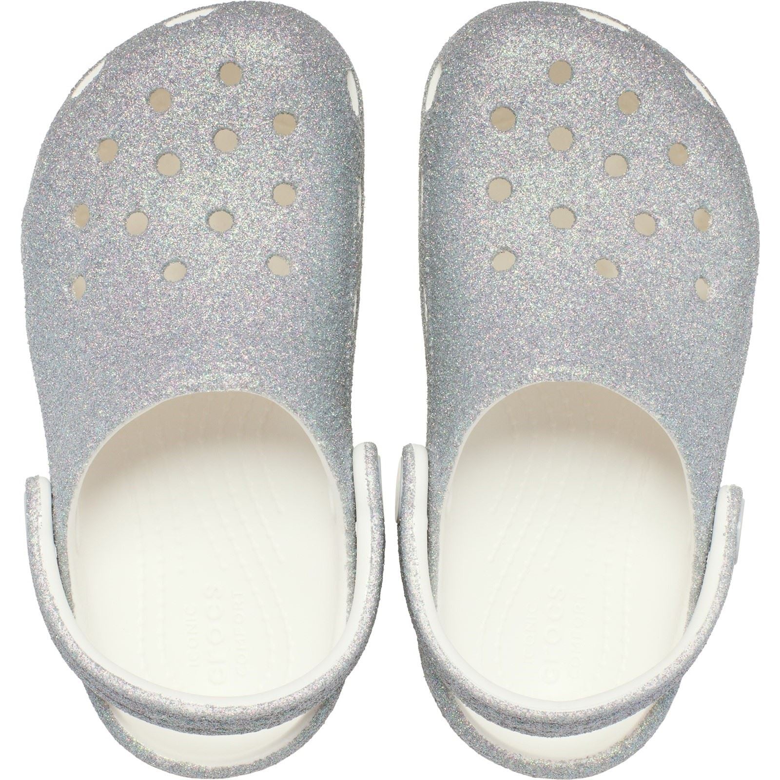 Crocs Classic Glitter Clog Synthetic Loafers