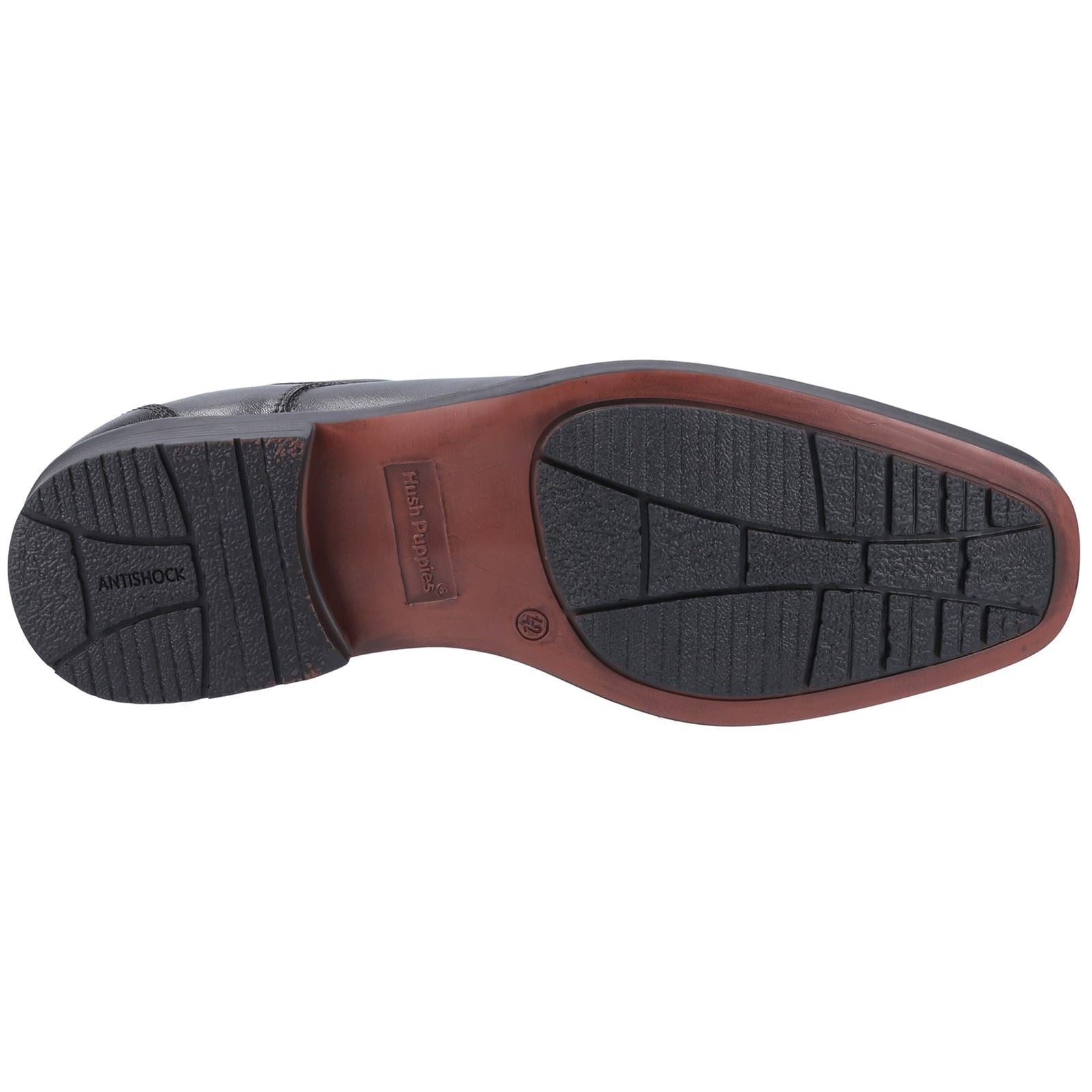 Hush Puppies Brandon Leather Men's Black Lace-Up Shoes