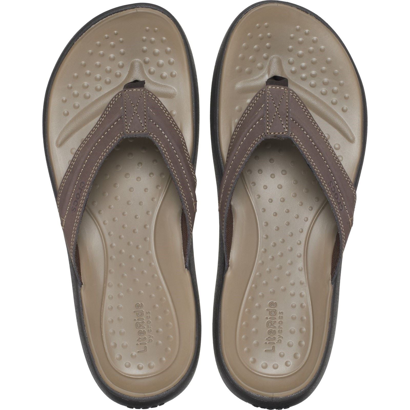 Crocs Yukon Vista II Synthetic Men's Espresso Flip Flops