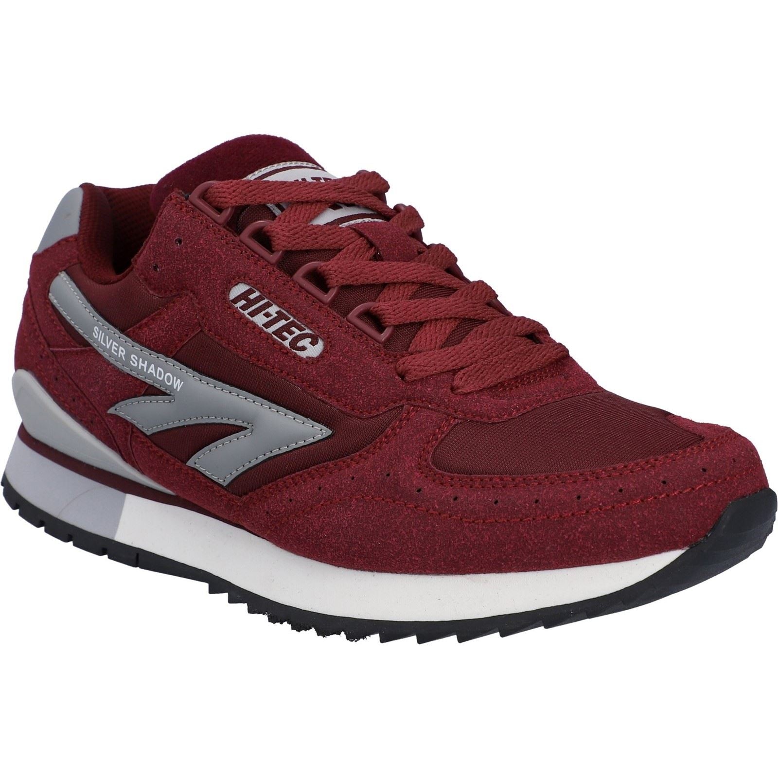Hi-Tec Silver Shadow PU Suede/Synthetic Men's Cherry Lace-Up Shoes