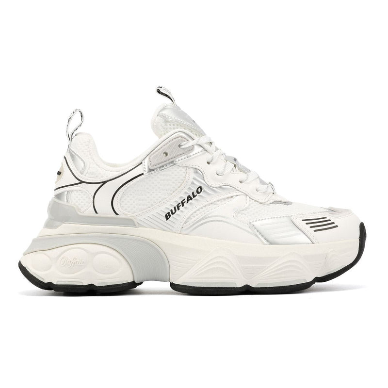 Buffalo Truck Women's White/Silver Sneakers