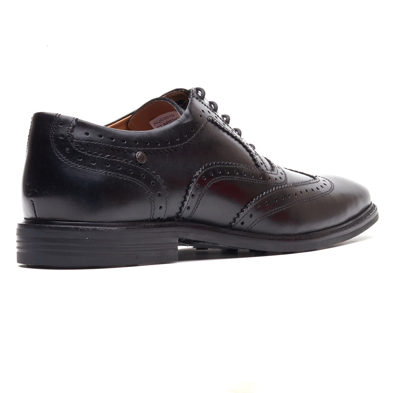 Base London Clarence Leather Men's Black Brogues Shoes