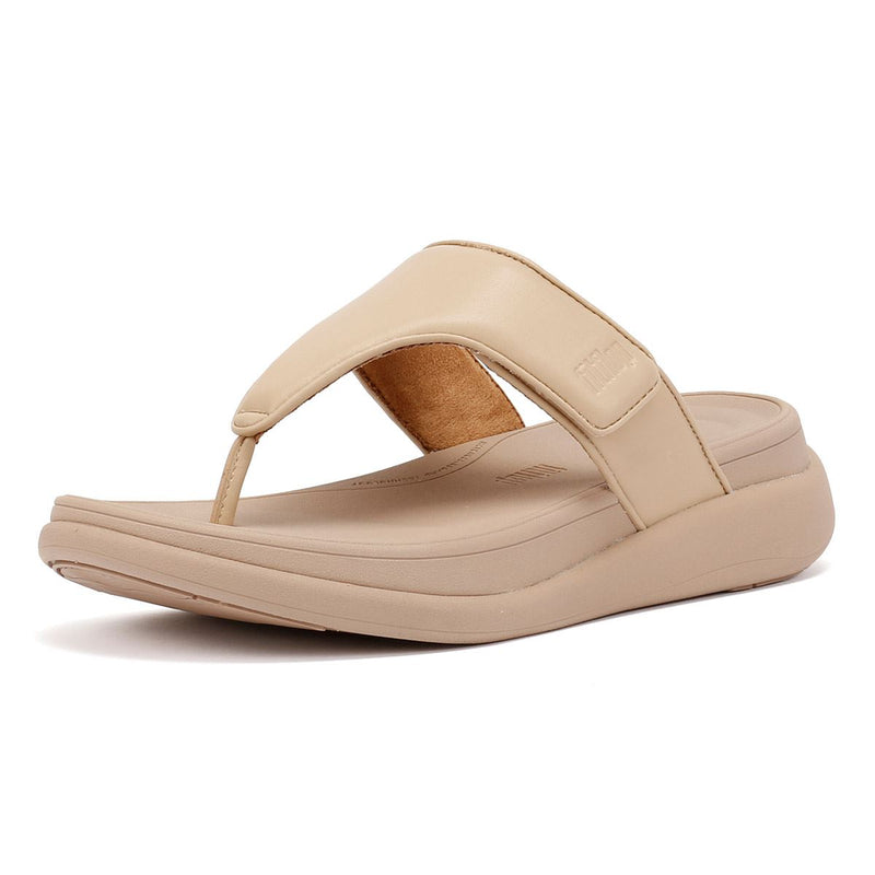 FitFlop F-Mode Go Adjustable Flatform Women's Beige Sandals