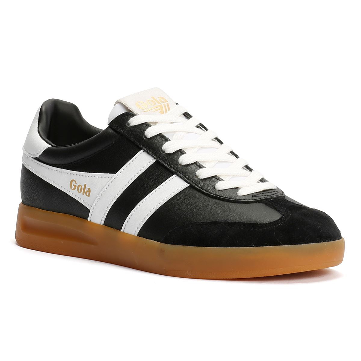 Gola Cyclone Leather Women's Black/White/Gum Sneakers