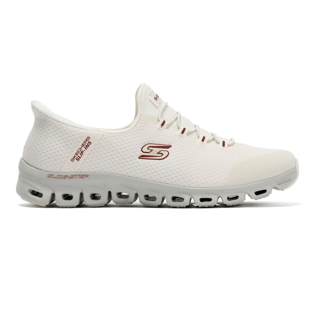 Skechers Slip-Ins Glide Step Vibey Mesh Women's White Sneakers