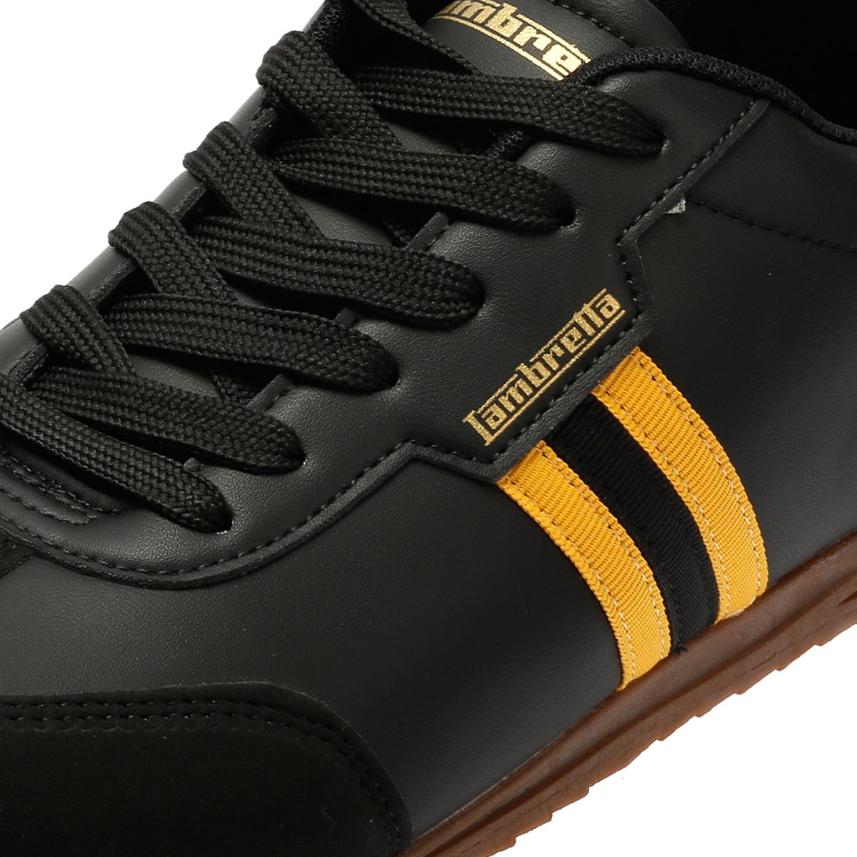 Lambretta Tackle Men's Black/Gold Sneakers