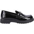 Hush Puppies Lydia Patent Senior Leather Girls's Black Loafers
