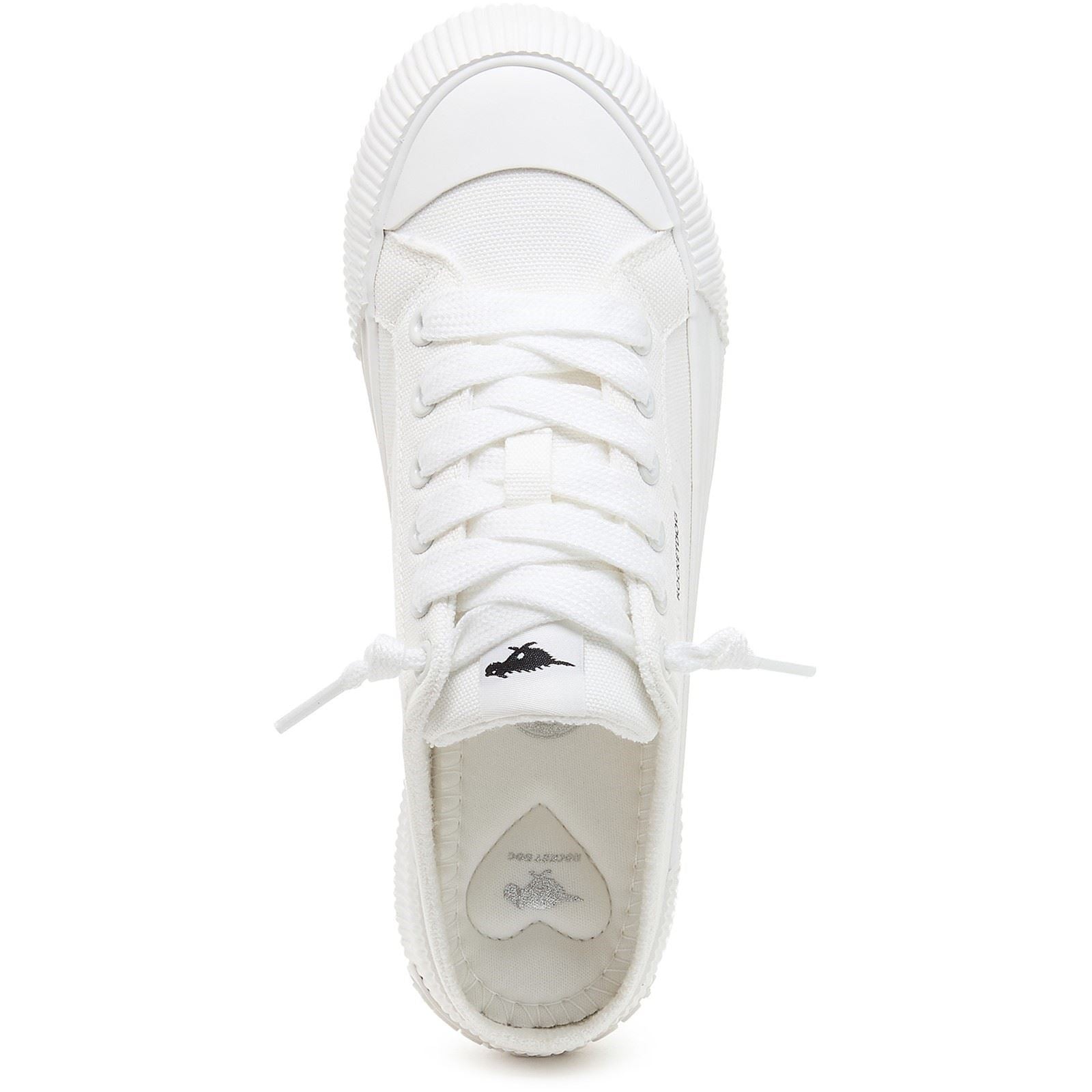 Rocket Dog Cheery Mule Canvas Textile Women's White Mules