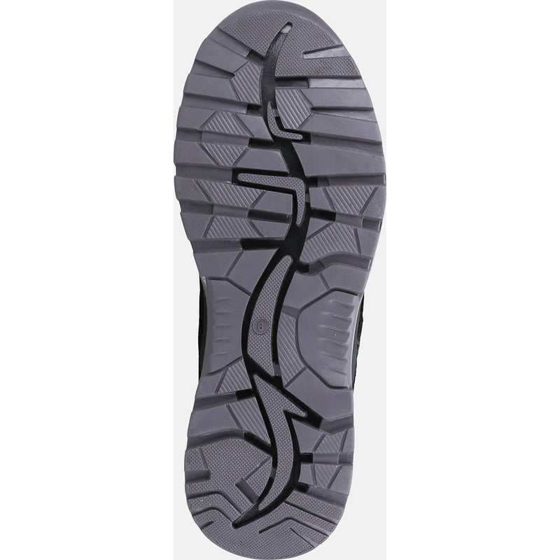 Hush Puppies Pele Leather Men's Black Nubuck Lace-Up Shoes