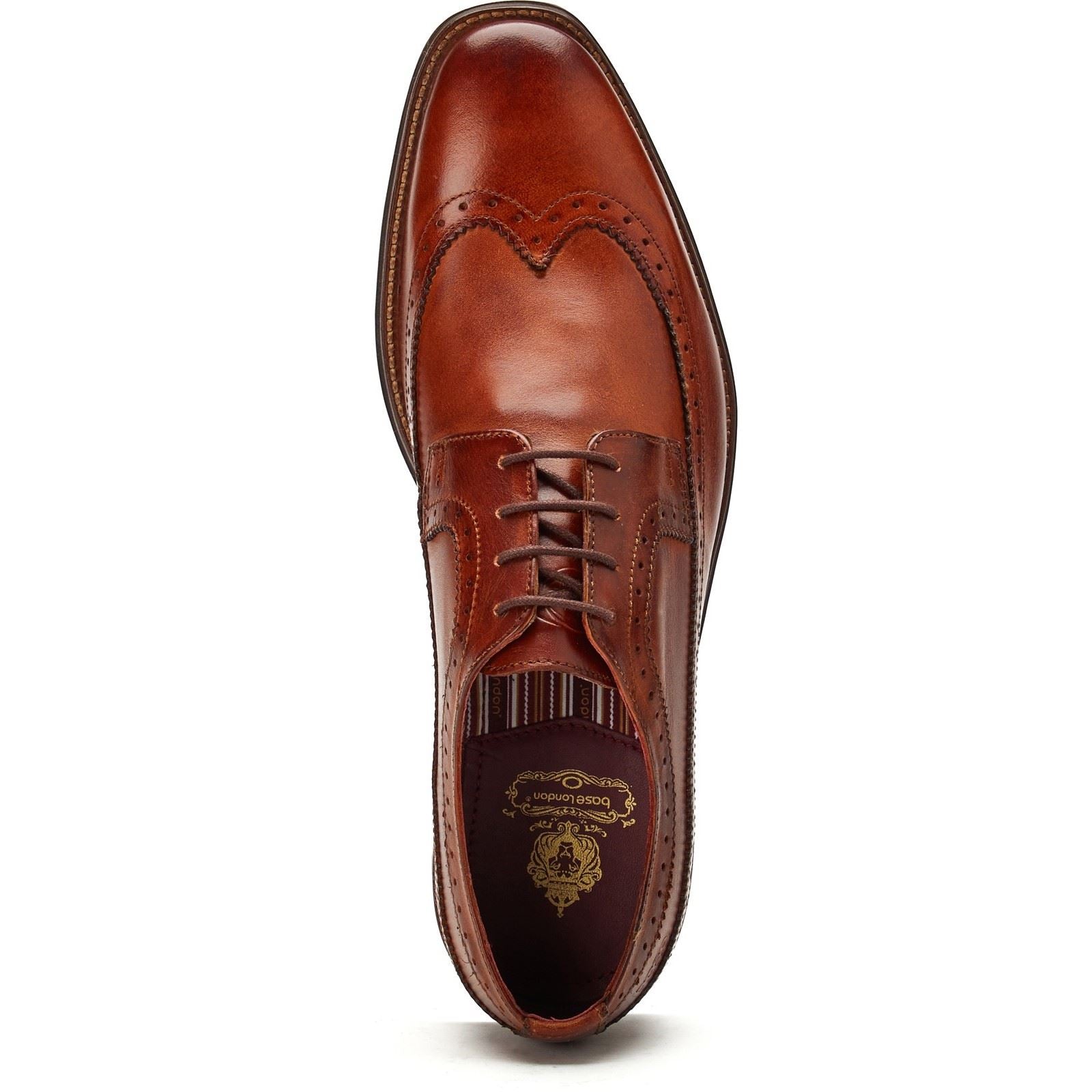 Base London Havisham Leather Men's Tan Derby Shoes