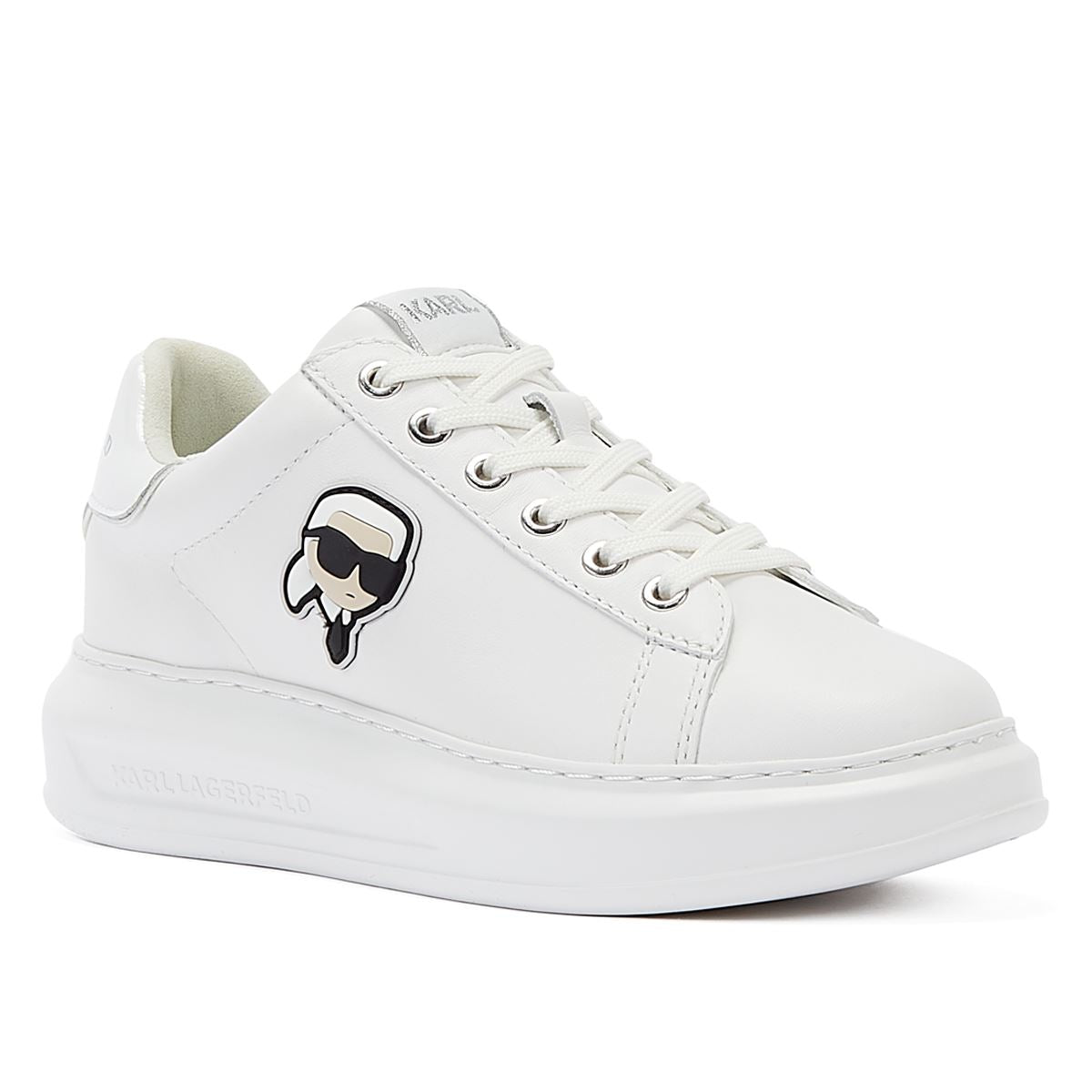 Karl Lagerfeld Kapri NFT LO Lace Women's White Mono Sneakers