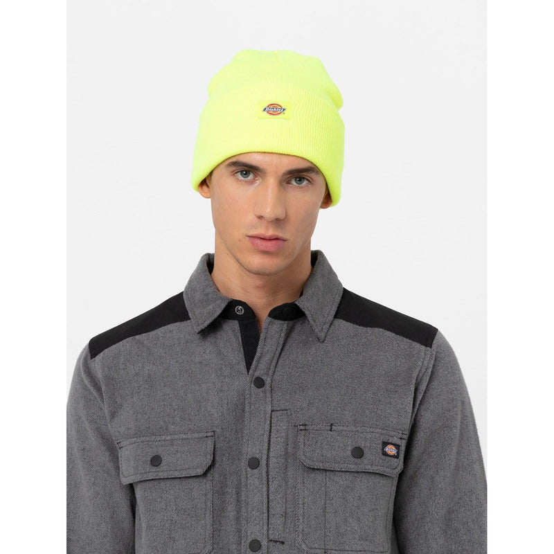 Dickies Acrylic Cuffed Unisex Adults Yellow Beanie Hat