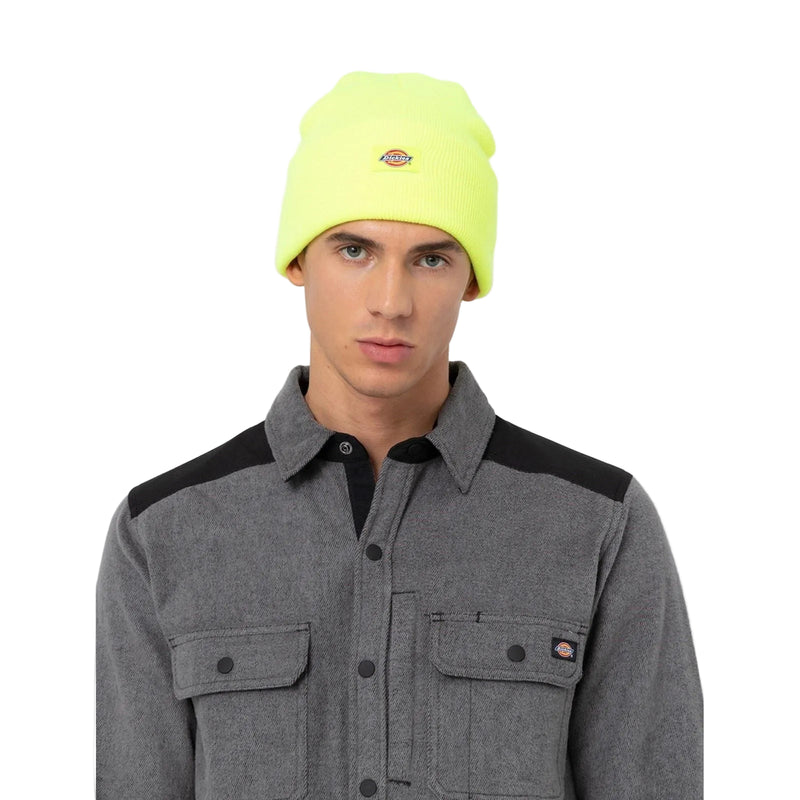 Dickies Acrylic Cuffed Unisex Adults Yellow Beanie Hat