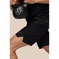Castore Branded Elastic Shorts Polyester Men's Black Knee-Length Shorts