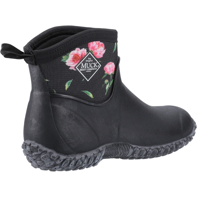 Muck Boots Muckster II Ankle Rubber Black/Roses Wellington Boots