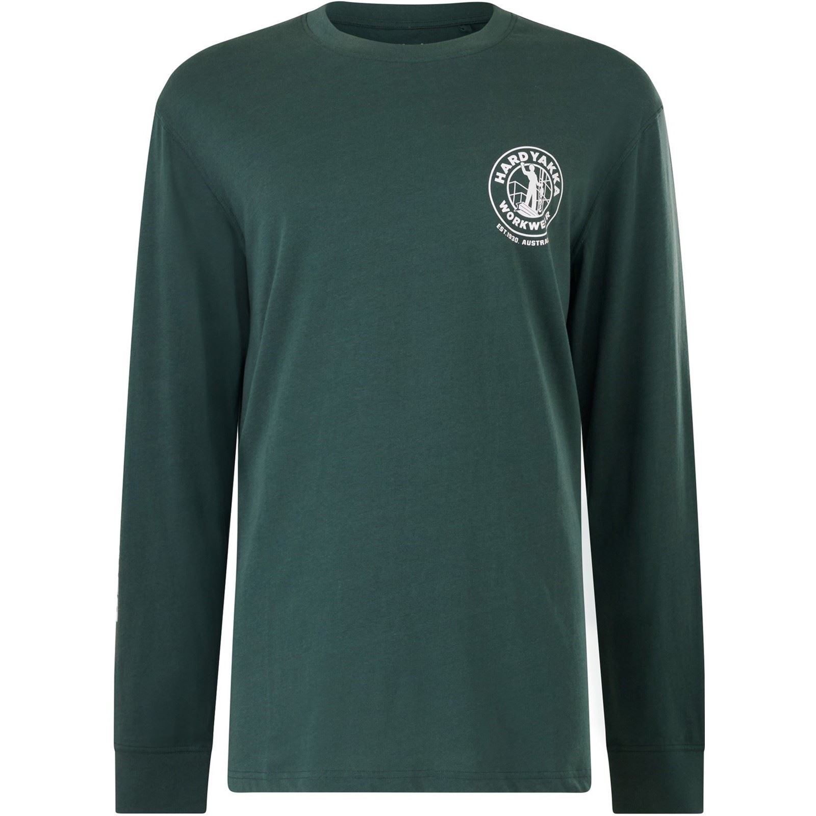 Hard Yakka Heritage Icon Cotton Men's Green T-Shirt