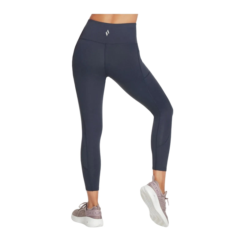Skechers Performance GOWALK Wear High-Waisted 7/8 Nylon Women's Blue Sports Leggings