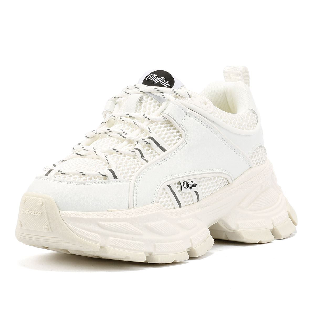 Buffalo Saturn Lace Women's White Sneakers
