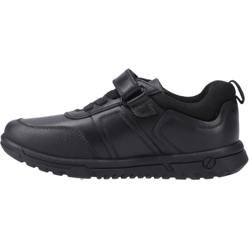 Hush Puppies Sutton Bungee Leather Boys's Black Lace-Up Shoes