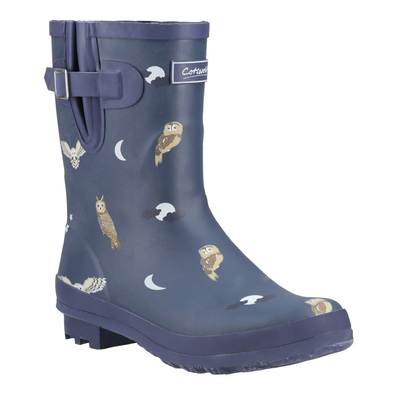 Cotswold Woodland Mid Rubber Women's Owls Wellington Boots