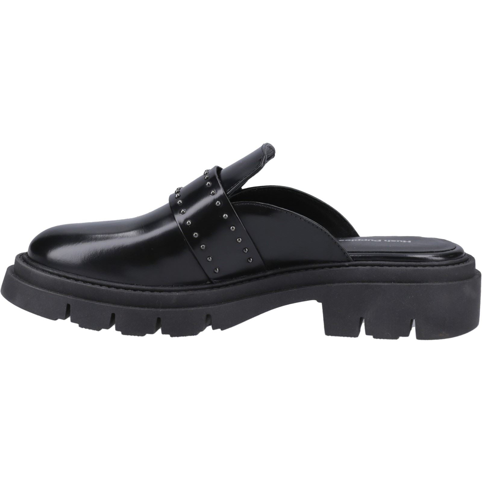 Hush Puppies Nicole Studded Leather Women's Black Mules