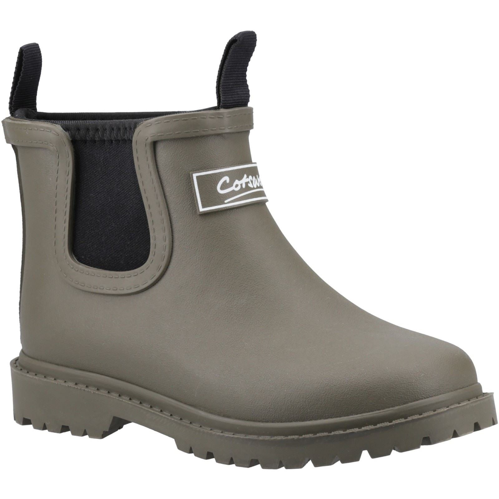 Cotswold Barton Synthetic Khaki Wellington Boots