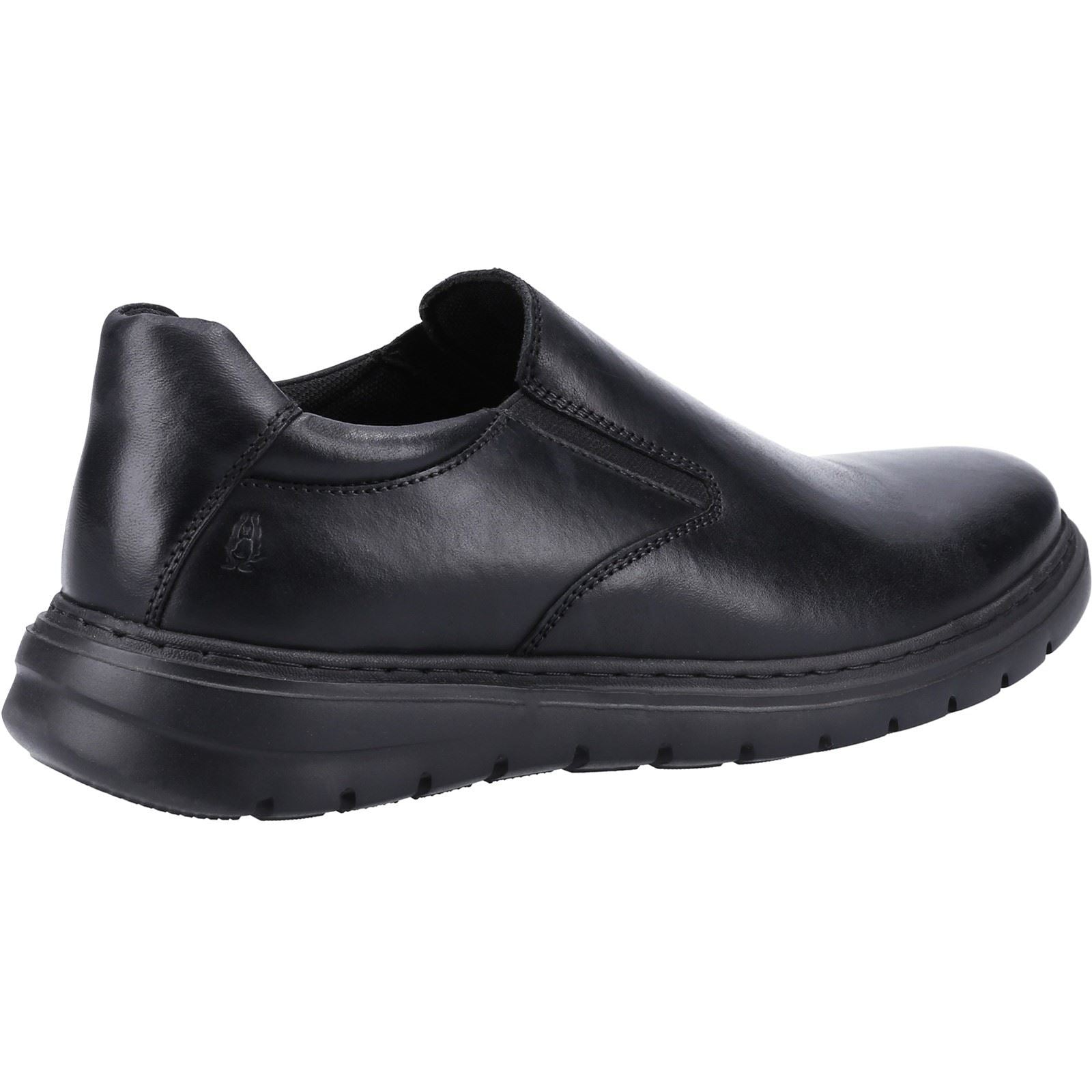 Hush Puppies Trent Leather Men's Black Slip-On Shoes