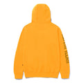 Caterpillar Trademark Banner Cotton Men's Yellow Hooded Sweatshirt