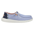 HEYDUDE Wendy Chambray Boho 100% Cotton Women's Blue Loafers