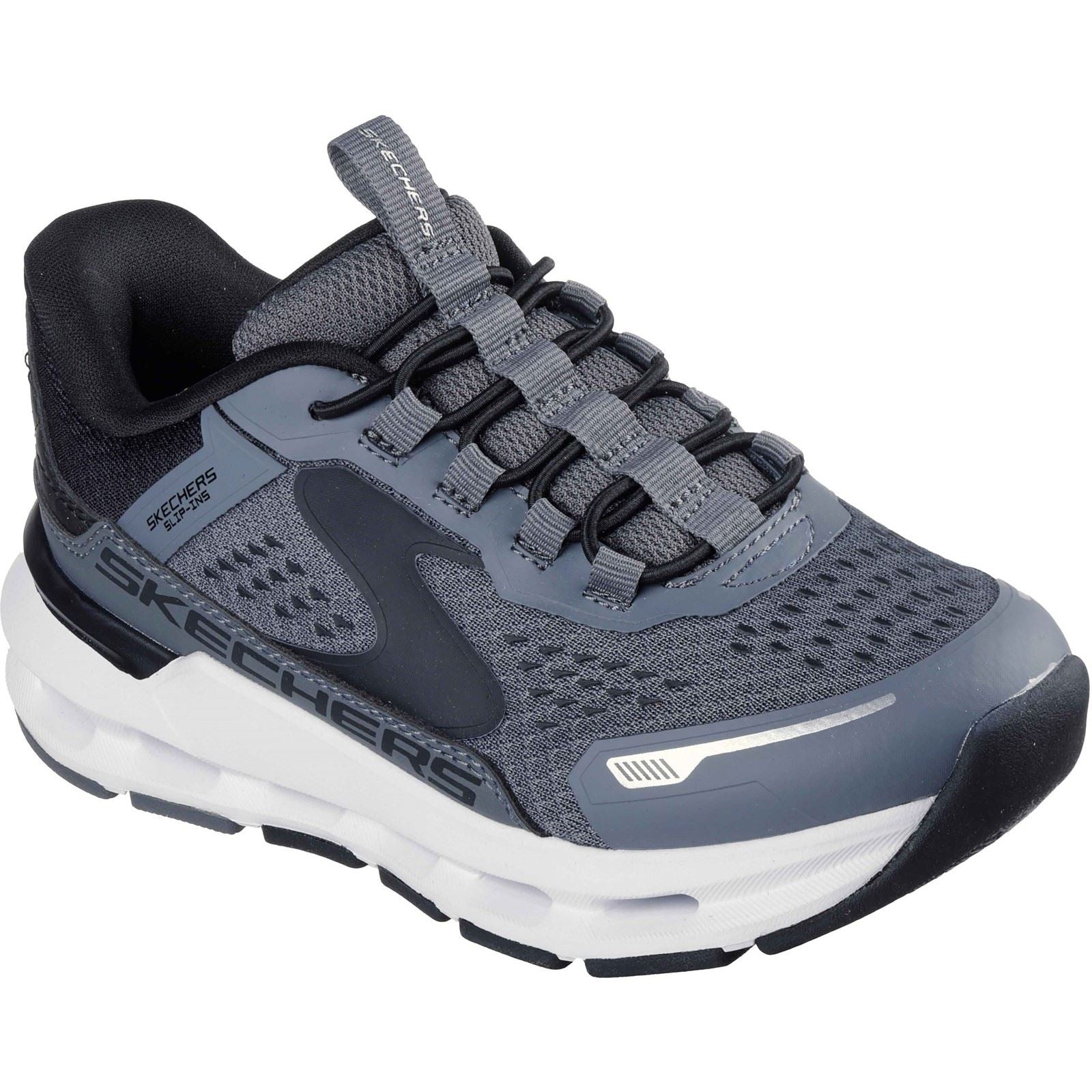 Skechers Glide-Step Plus Vista-Lane Polyurethane Boy's Charcoal/Black Trainers