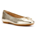 FitFlop Delicato Metallic Leather Women's Platino Ballet Flats
