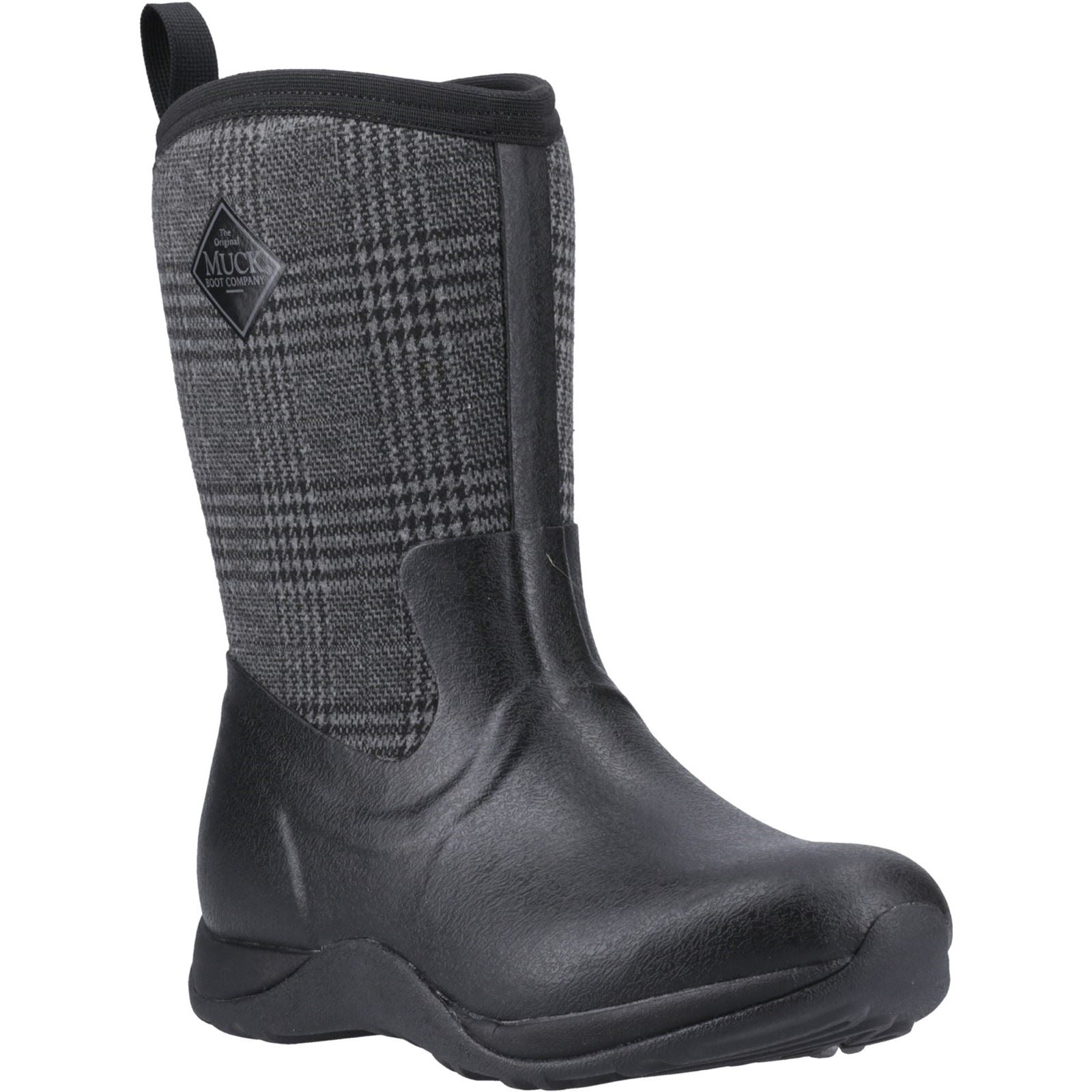 Muck Boots Arctic Weekend Rubber Women's Black/Plaid Winter Mid Calf Boots