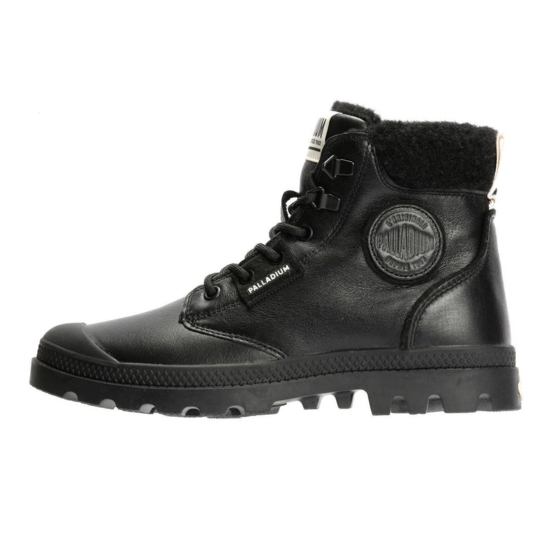 Palladium Pampa HI Snow Warm Leather Women's Black Boots