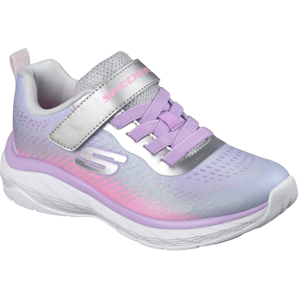 Skechers Boundless Color Blitz Textile Girl's Grey/Multi Trainers
