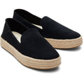 TOMS Carolina 100% Cow Women's Black Espadrilles