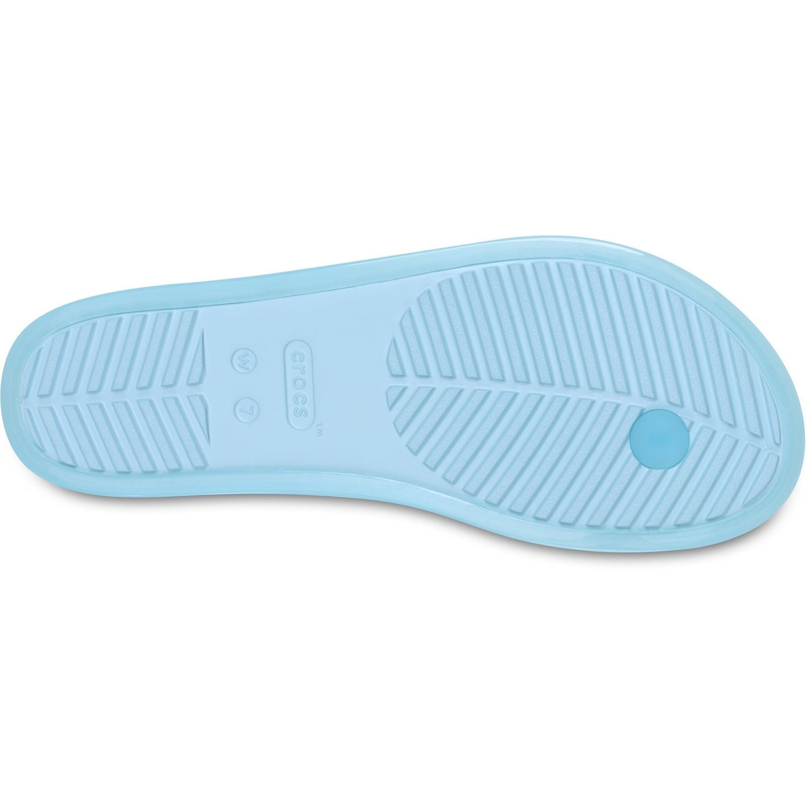 Crocs Miami Round Toe EVA Women's Sky Blue Flip Flops