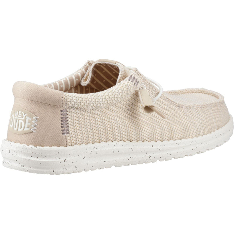 HEYDUDE Wally Stretch Sox Synthetic Men's Irish Cream/Egret Moccasins Shoes