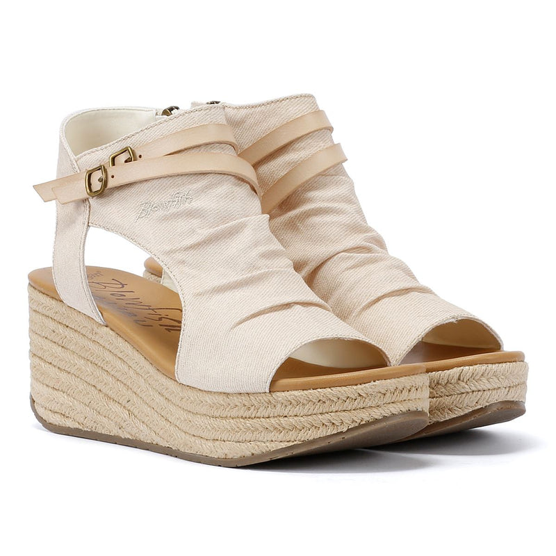 Blowfish Malibu Lacey Women's Bone Denim Sandals